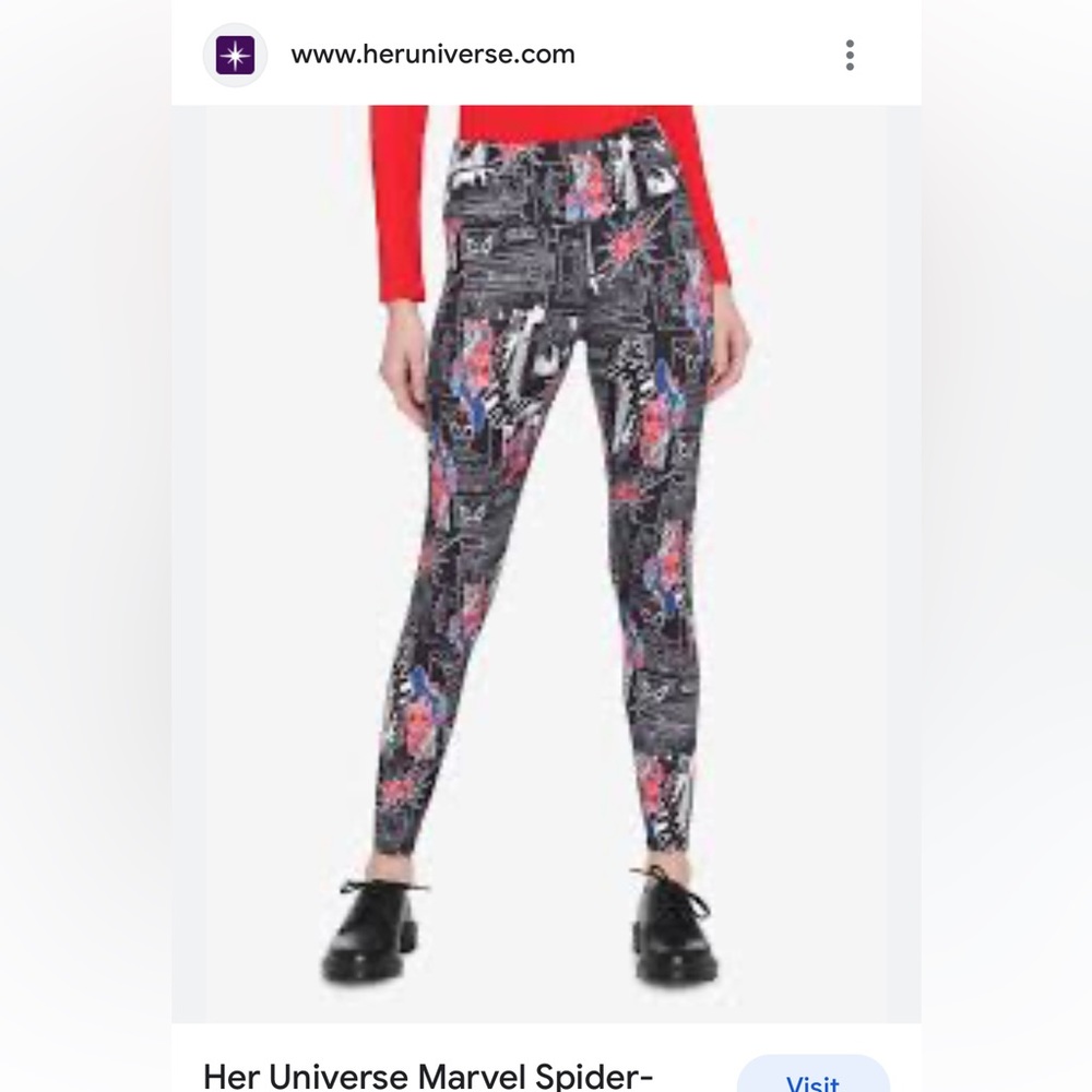 New Her Universe Marvel leggings kid size large